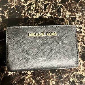 Michael Kors, black leather wallet